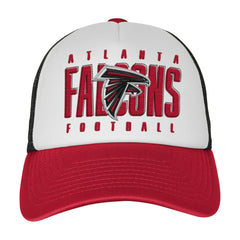 Atlanta Falcons Youth Essentials Trucker Adjustable Hat White/Red
