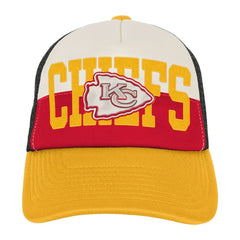 Kansas City Chiefs Youth Modern Fan Trucker Adjustable Hat White/Gold