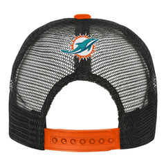 Miami Dolphins Youth Modern Fan Trucker Adjustable Hat White/Orange
