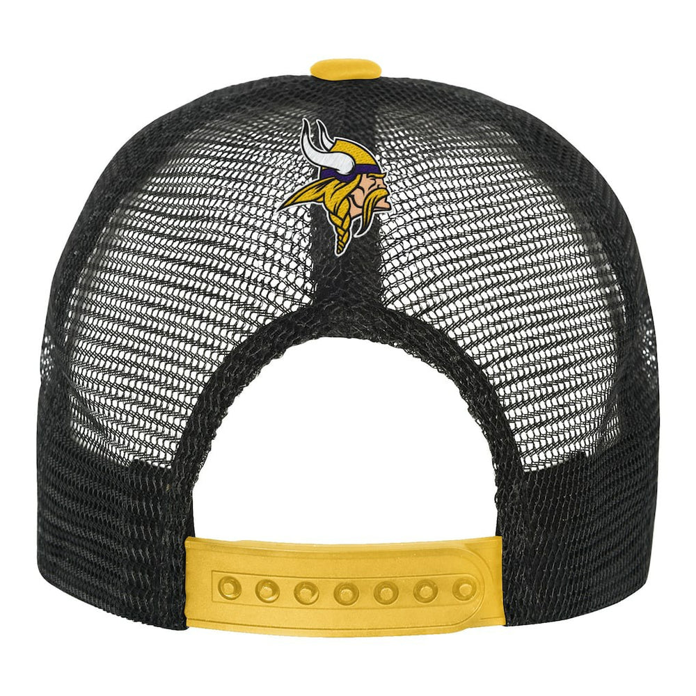 Minnesota Vikings Youth Modern Fan Trucker Adjustable Hat White/Gold