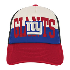 New York Giants Youth Modern Fan Trucker Adjustable Hat White/Red