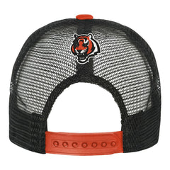Cincinnati Bengals Youth Modern Fan Trucker Adjustable Hat White/Orange