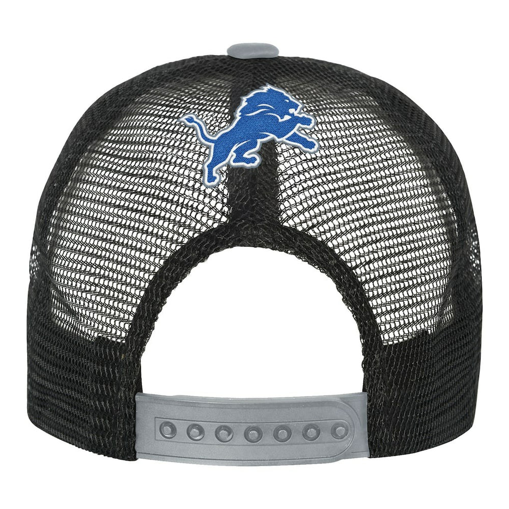 Detroit Lions Youth Modern Fan Trucker Adjustable Hat White/Silver