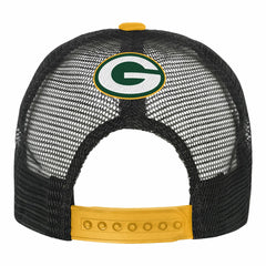 Green Bay Packers Youth Modern Fan Trucker Adjustable Hat White/Gold