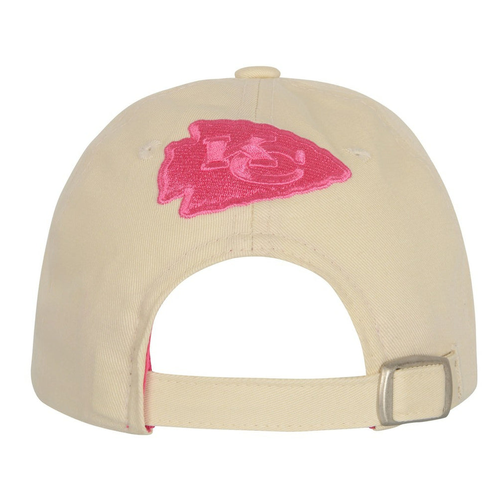 Kansas City Chiefs Outerstuff Girls Youth Blitz Adjustable Hat Cream