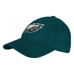 Philadelphia Eagles Outerstuff Girls Youth Gridiron Adjustable Hat Midnight Green