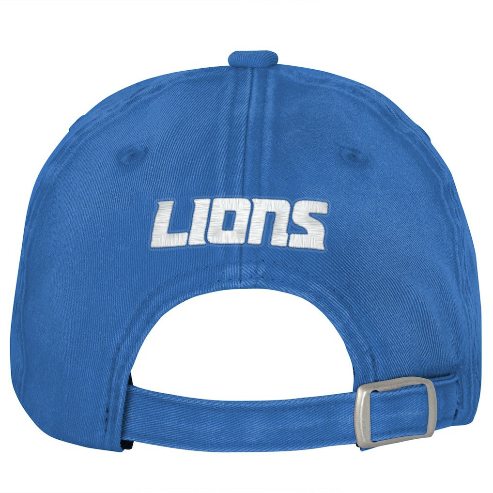 Detroit Lions Outerstuff Girls Youth Gridiron Adjustable Hat Blue