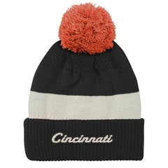 Cincinnati Bengals Outerstuff Youth Modern Fan Cuffed Knit Hat with Pom Black
