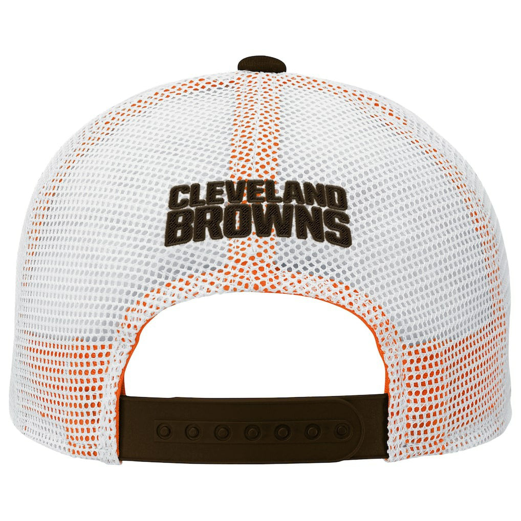 Cleveland Browns Outerstuff Preschool Core Lockup Trucker Adjustable hat Brown