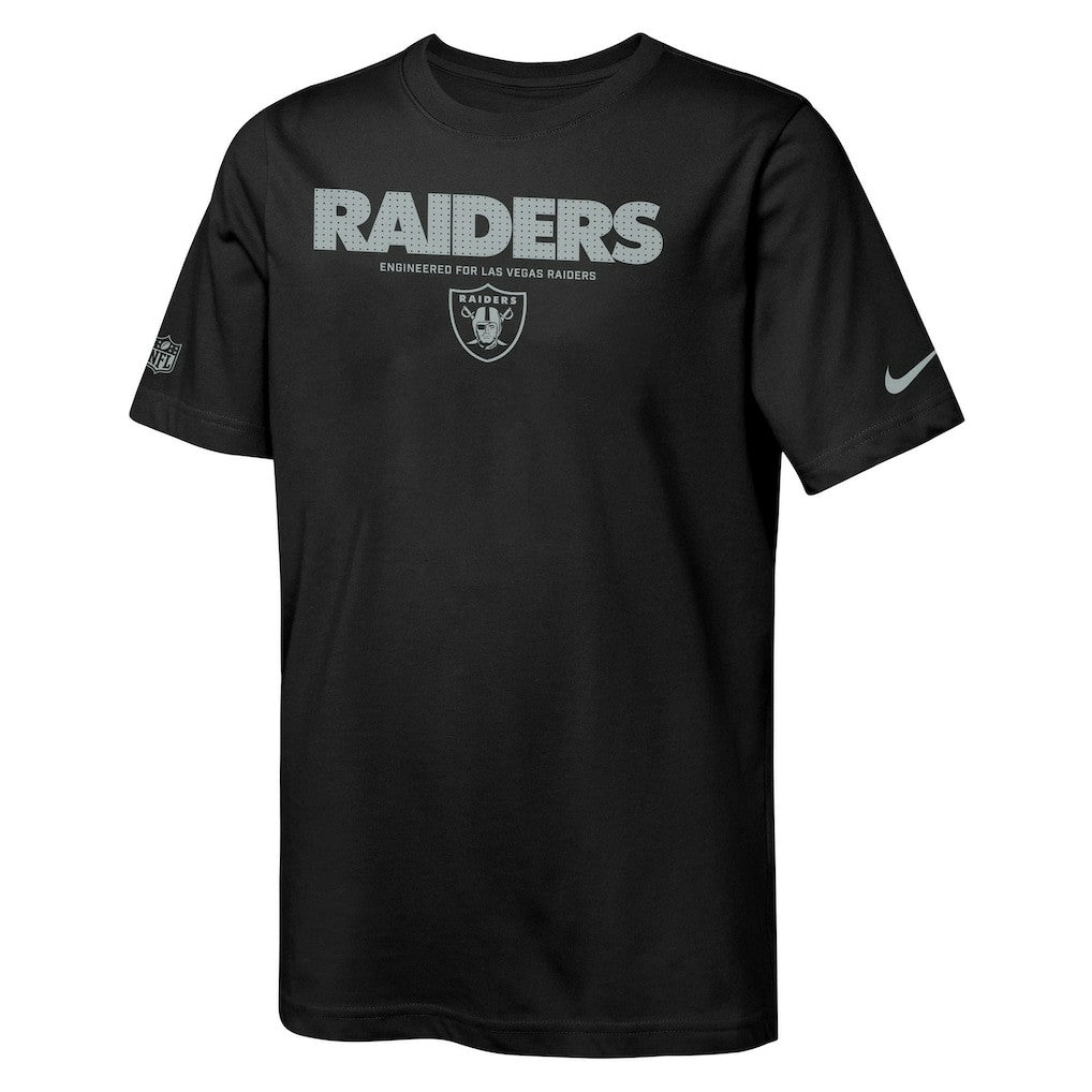 Las Vegas Raiders Youth Sideline Team Issue T-Shirt Black