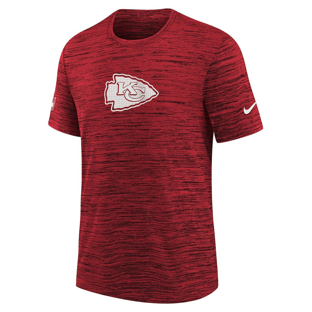 Kansas City Chiefs Youth Sideline Velocity Performance T-Shirt Red