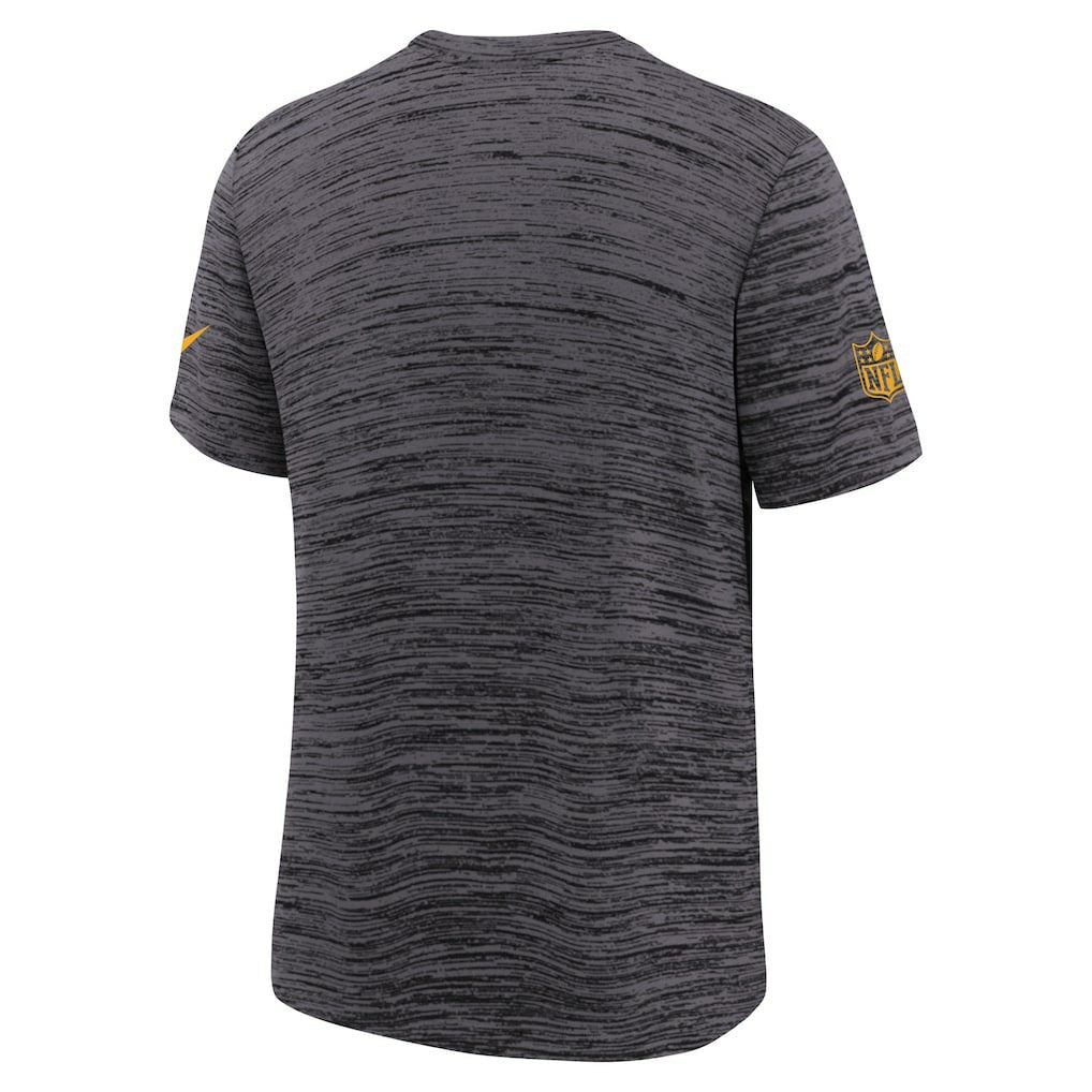 Pittsburgh Steelers Youth Sideline Velocity Performance T-Shirt Black