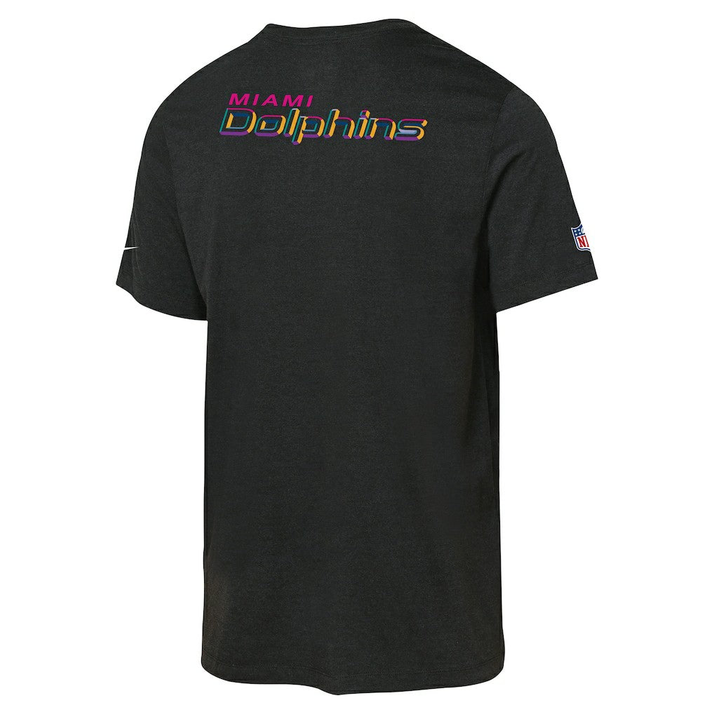 Miami Dolphins Youth 2025 NFL Crucial Catch Tri-Blend Dri-FIT T-Shirt Black