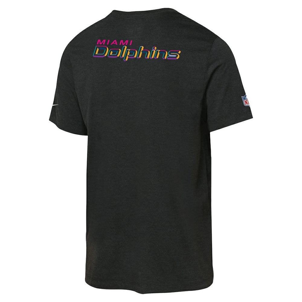 Miami Dolphins Youth 2025 NFL Crucial Catch Tri-Blend Dri-FIT T-Shirt Black