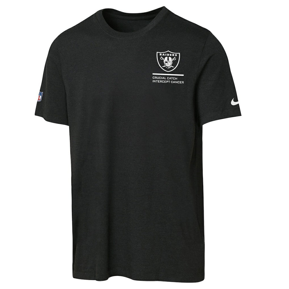 Las Vegas Raiders Youth 2025 NFL Crucial Catch Tri-Blend Dri-FIT T-Shirt Black