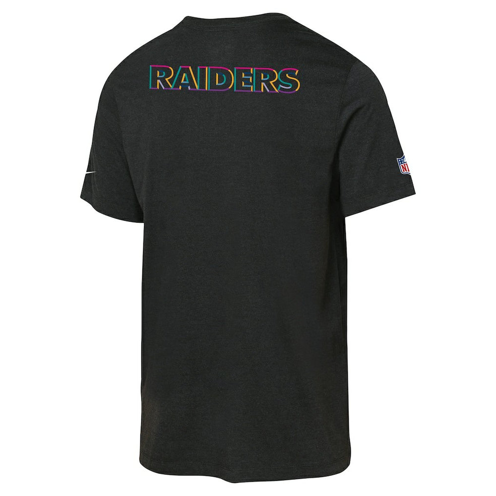Las Vegas Raiders Youth 2025 NFL Crucial Catch Tri-Blend Dri-FIT T-Shirt Black