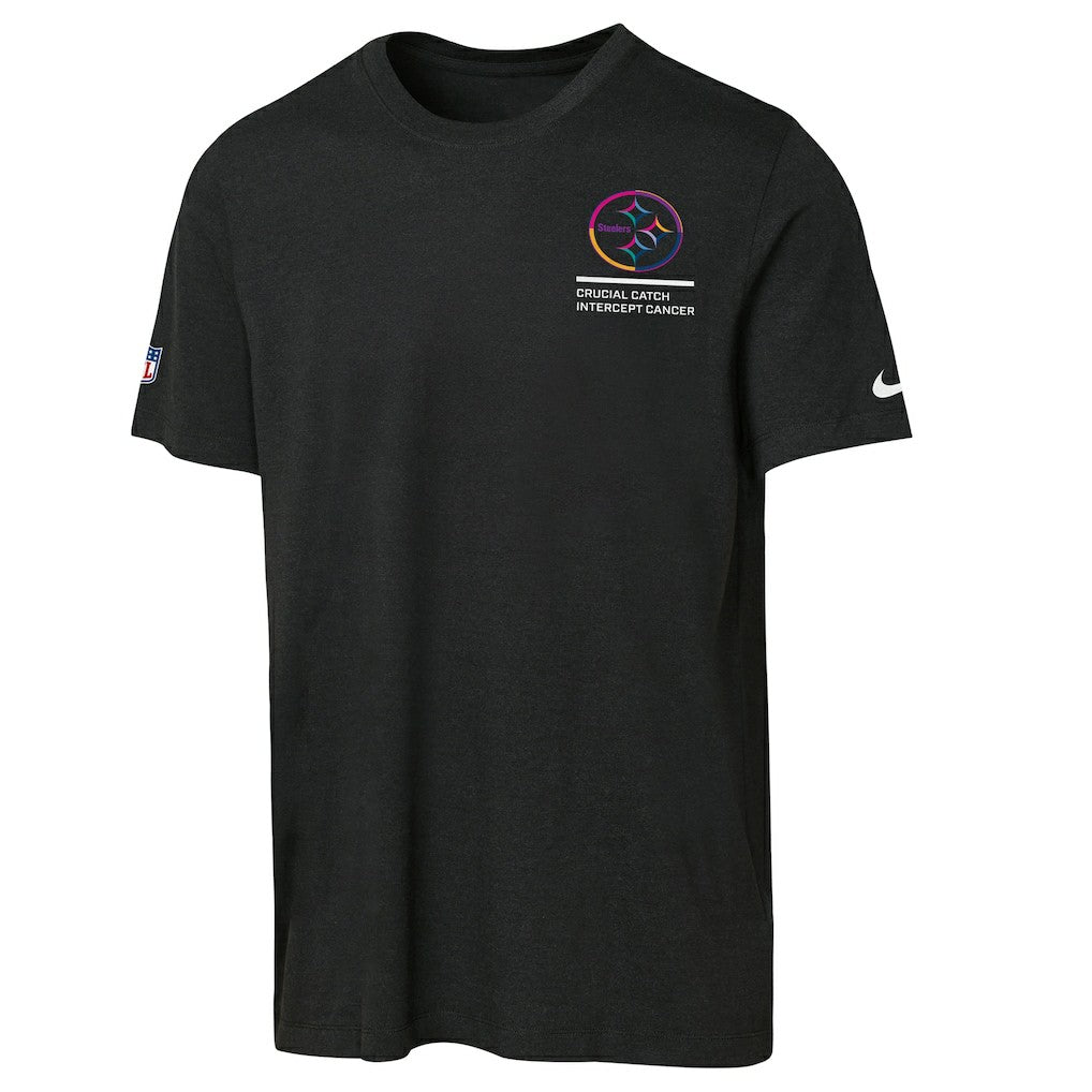 Pittsburgh Steelers Youth 2025 NFL Crucial Catch Tri-Blend Dri-FIT T-Shirt Black