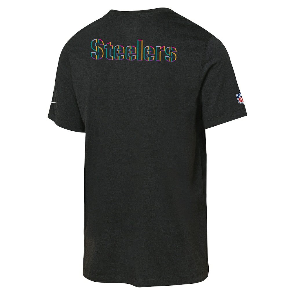 Pittsburgh Steelers Youth 2025 NFL Crucial Catch Tri-Blend Dri-FIT T-Shirt Black