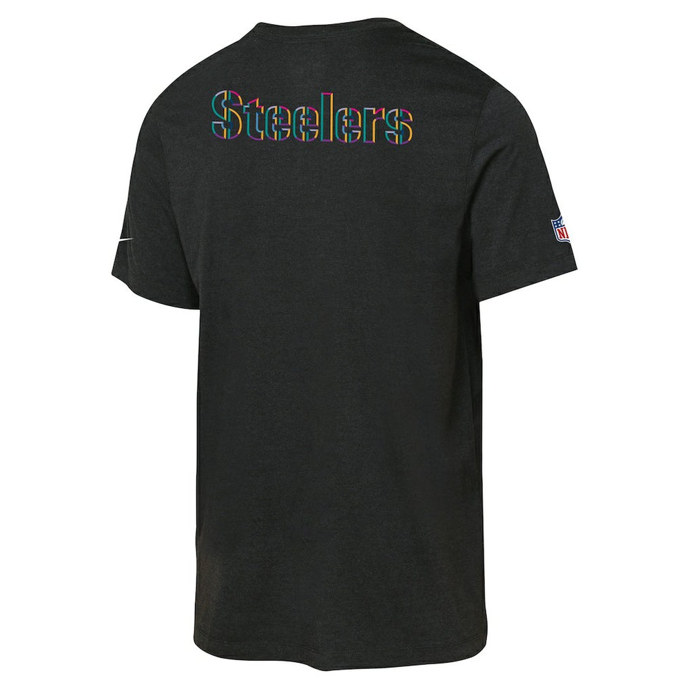 Pittsburgh Steelers Youth 2025 NFL Crucial Catch Tri-Blend Dri-FIT T-Shirt Black