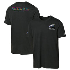 Philadelphia Eagles Youth 2025 NFL Crucial Catch Tri-Blend Dri-FIT T-Shirt Black
