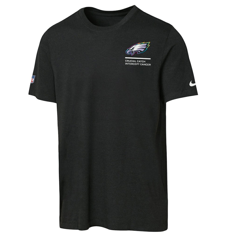 Philadelphia Eagles Youth 2025 NFL Crucial Catch Tri-Blend Dri-FIT T-Shirt Black