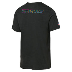 Philadelphia Eagles Youth 2025 NFL Crucial Catch Tri-Blend Dri-FIT T-Shirt Black