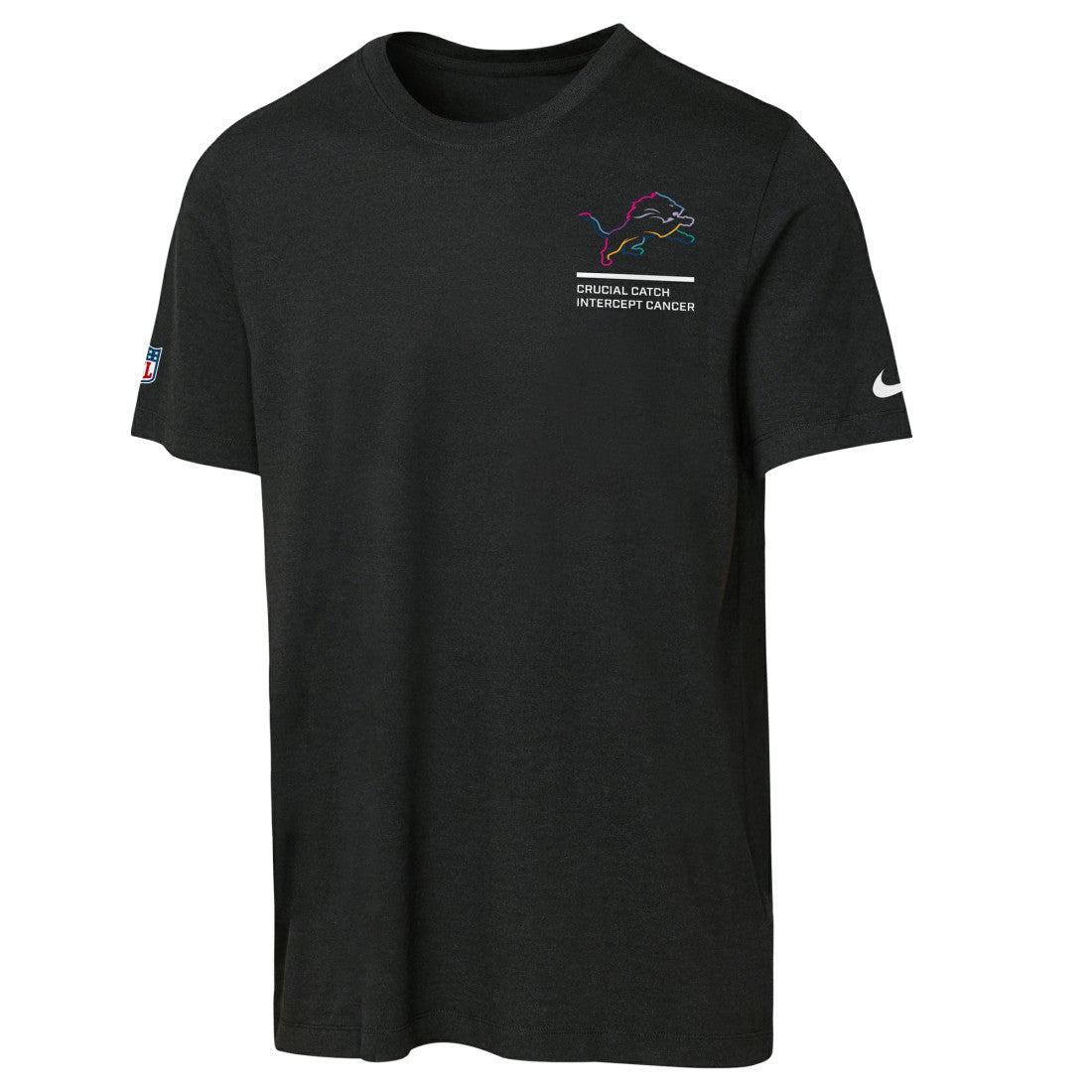 Detroit Lions Youth 2025 NFL Crucial Catch Tri-Blend Dri-FIT T-Shirt Black