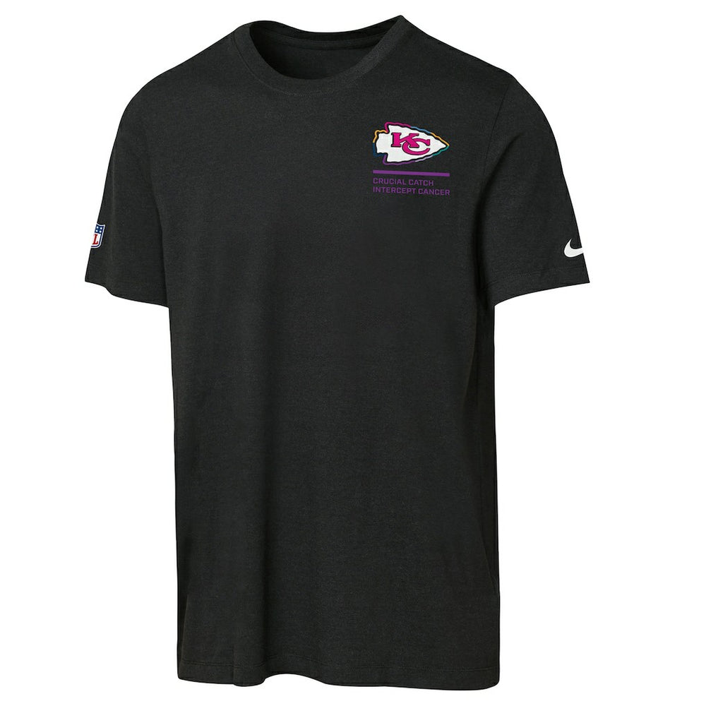 Kansas City Chiefs Youth 2025 NFL Crucial Catch Tri-Blend Dri-FIT T-Shirt Black
