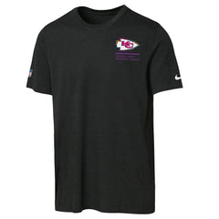 Kansas City Chiefs Youth 2025 NFL Crucial Catch Tri-Blend Dri-FIT T-Shirt Black