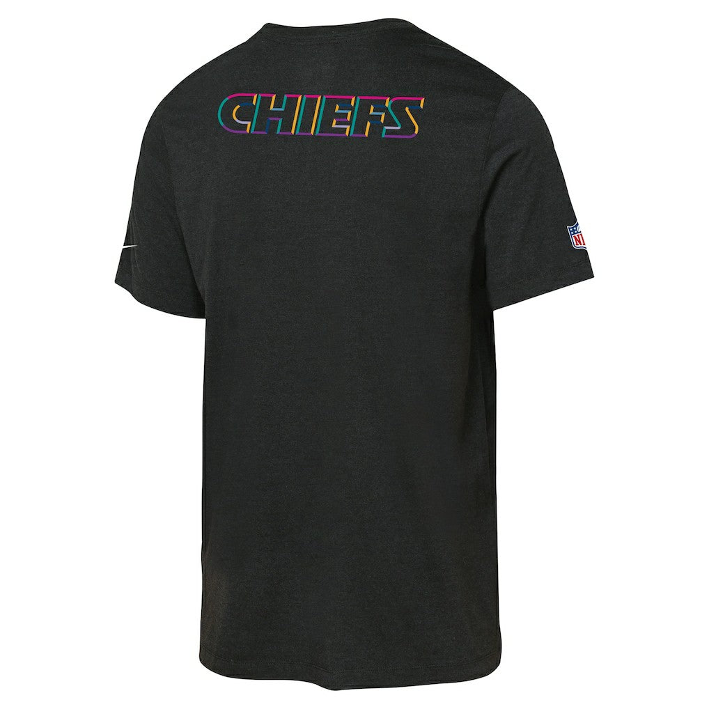 Kansas City Chiefs Youth 2025 NFL Crucial Catch Tri-Blend Dri-FIT T-Shirt Black