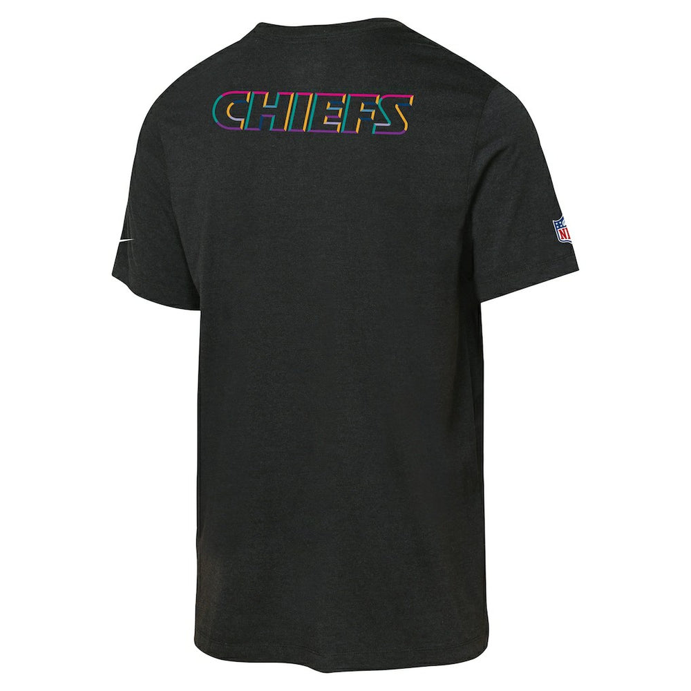 Kansas City Chiefs Youth 2025 NFL Crucial Catch Tri-Blend Dri-FIT T-Shirt Black
