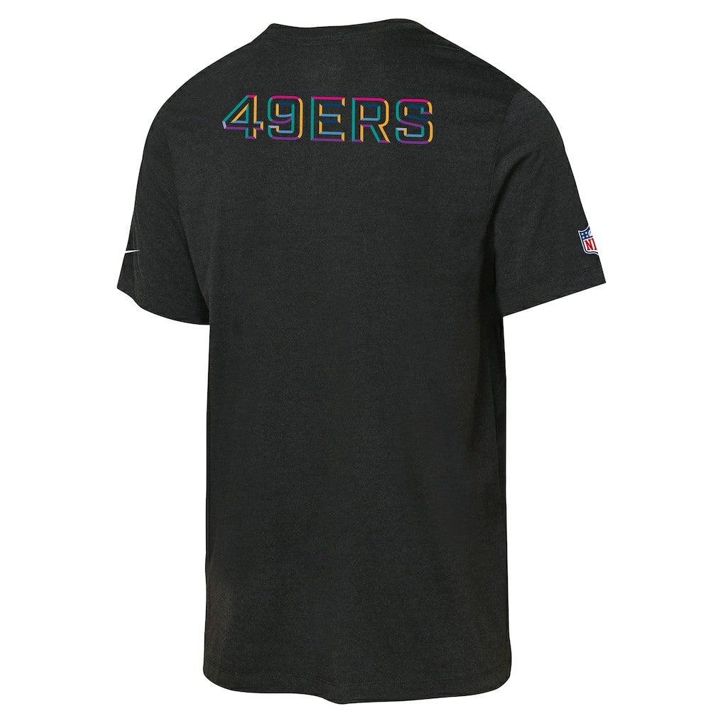 San Francisco 49ers Youth 2025 NFL Crucial Catch Tri-Blend Dri-FIT T-Shirt Black