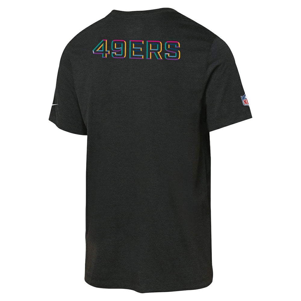 San Francisco 49ers Youth 2025 NFL Crucial Catch Tri-Blend Dri-FIT T-Shirt Black