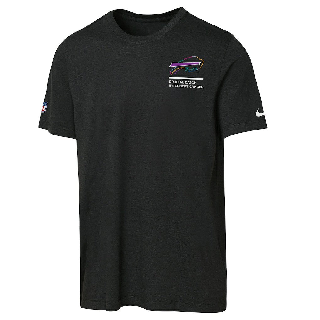 Buffalo Bills Youth 2025 NFL Crucial Catch Tri-Blend Dri-FIT T-Shirt Black