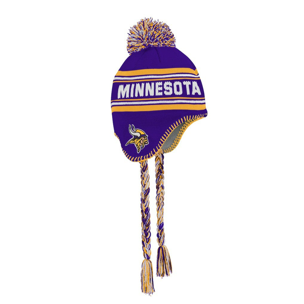 Minnesota Vikings Preschool Jacquard Tassel Knit Hat with Pom Purple