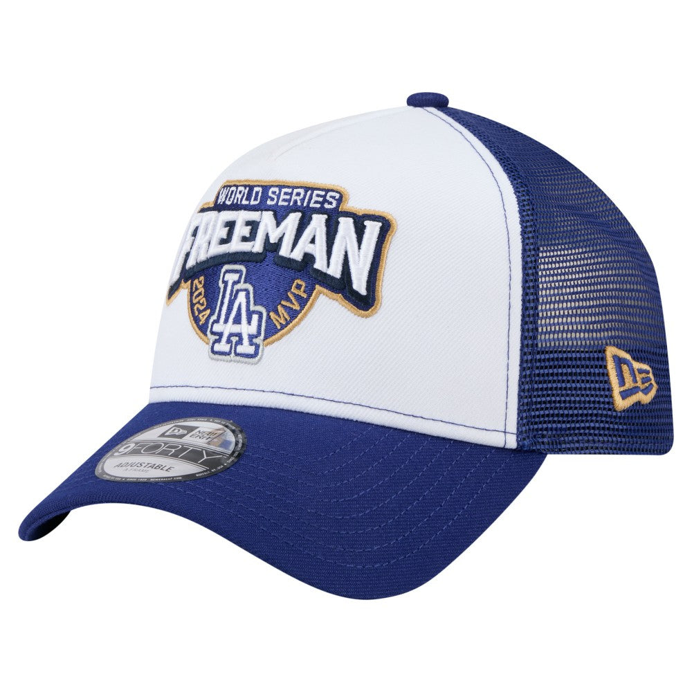 Freddie Freeman Los Angeles Dodgers New Era 2024 World Series MVP 9FORTY Adjustable Hat - White Hats