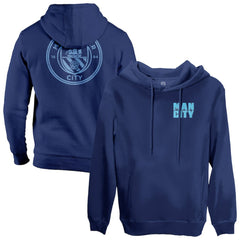 Manchester City 1863FC Wordmark Fleece Pullover Hoodie Navy shop