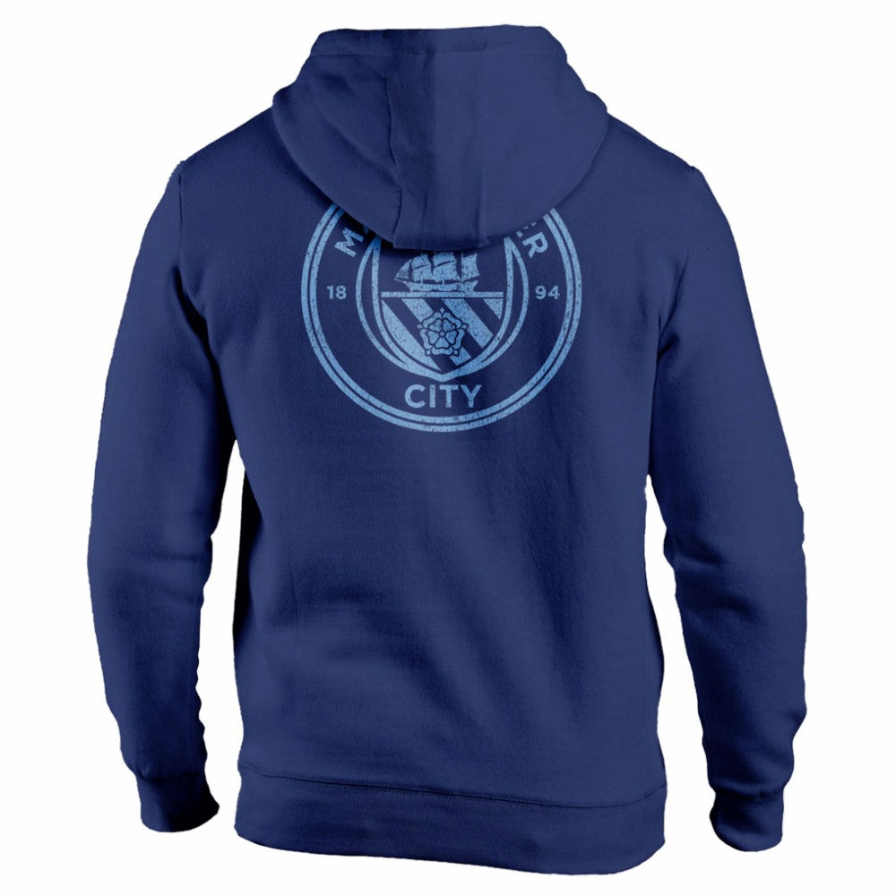 Manchester City 1863FC Wordmark Fleece Pullover Hoodie Navy shop