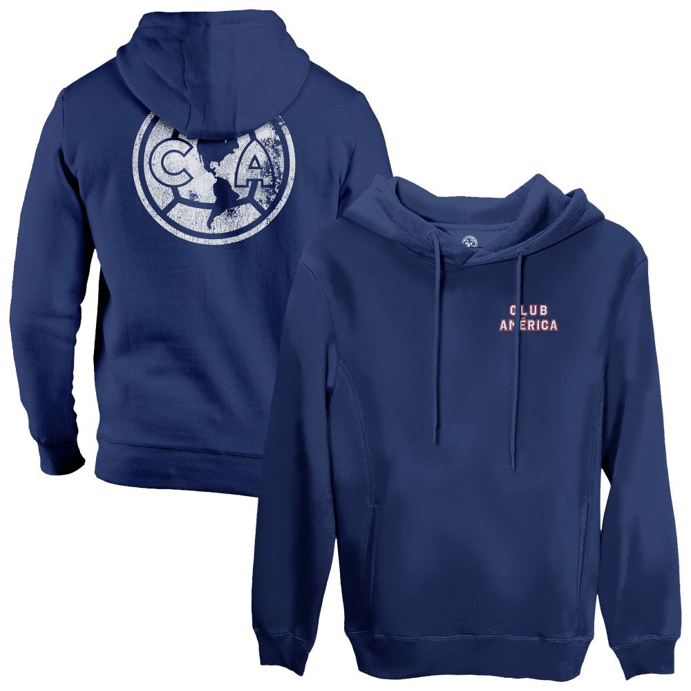 Club America 1863FC Wordmark Fleece Pullover Hoodie Navy sale