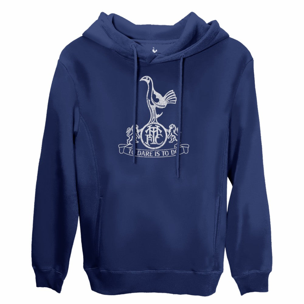 Tottenham Hotspur 1863FC Mono Badge Fleece Pullover Hoodie Navy