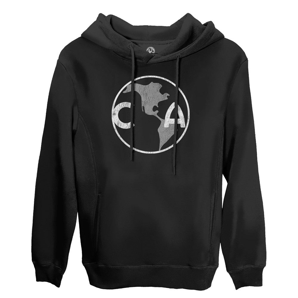 Club America 1863FC Retro Badge Pullover Hoodie Black shop