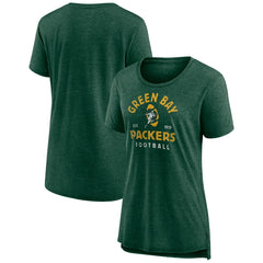 Green Bay Packers Women's Vintage Arch Tri-Blend T-Shirt Green