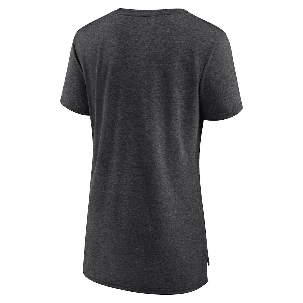 Arizona Cardinals Women's Vintage Arch Tri-Blend T-Shirt Charcoal