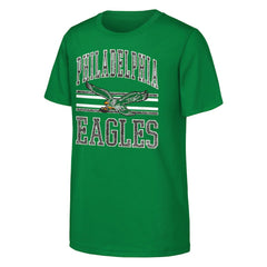Philadelphia Eagles Outerstuff Youth Thrift Style T-Shirt Kelly Green