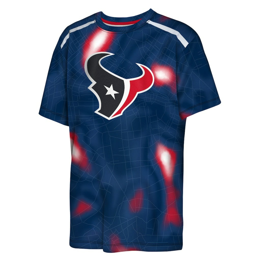 Houston Texans Outerstuff Youth End Zone Dri-Tek T-Shirt Navy