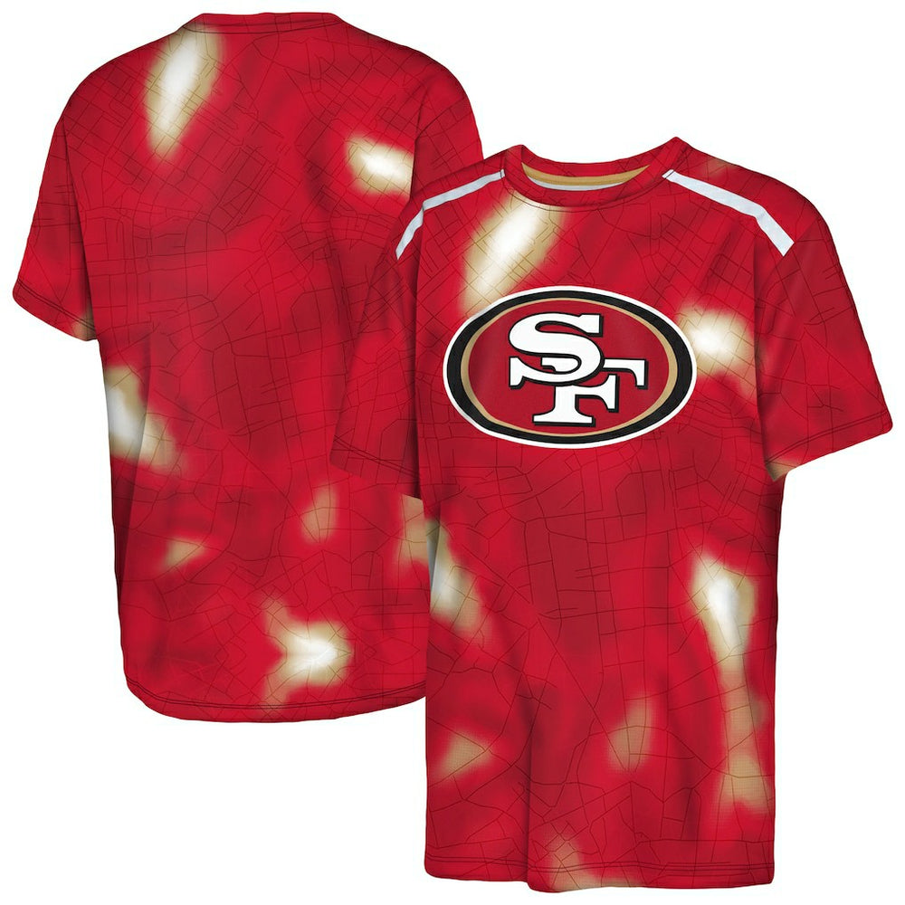 San Francisco 49ers Outerstuff Youth End Zone Dri-Tek T-Shirt Scarlet
