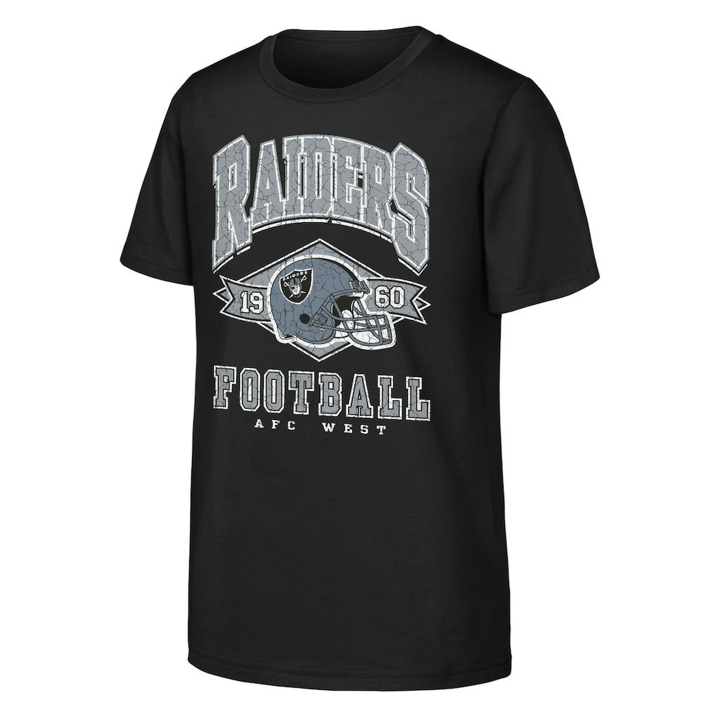 Las Vegas Raiders Outerstuff Youth Kick Off T-Shirt Black