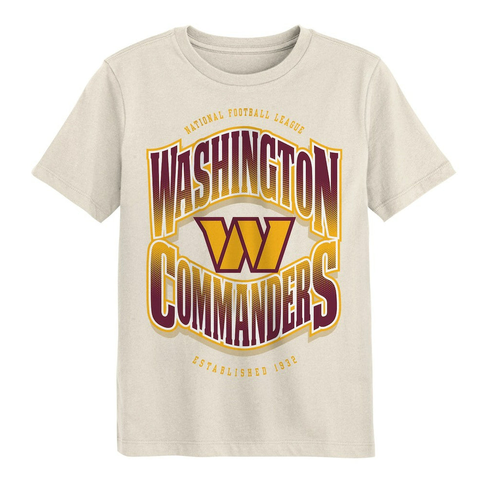 Washington Commanders Outerstuff Youth Huddle T-Shirt Cream