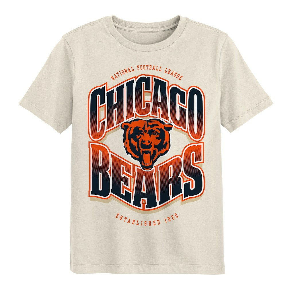 Chicago Bears Outerstuff Youth Huddle T-Shirt Cream