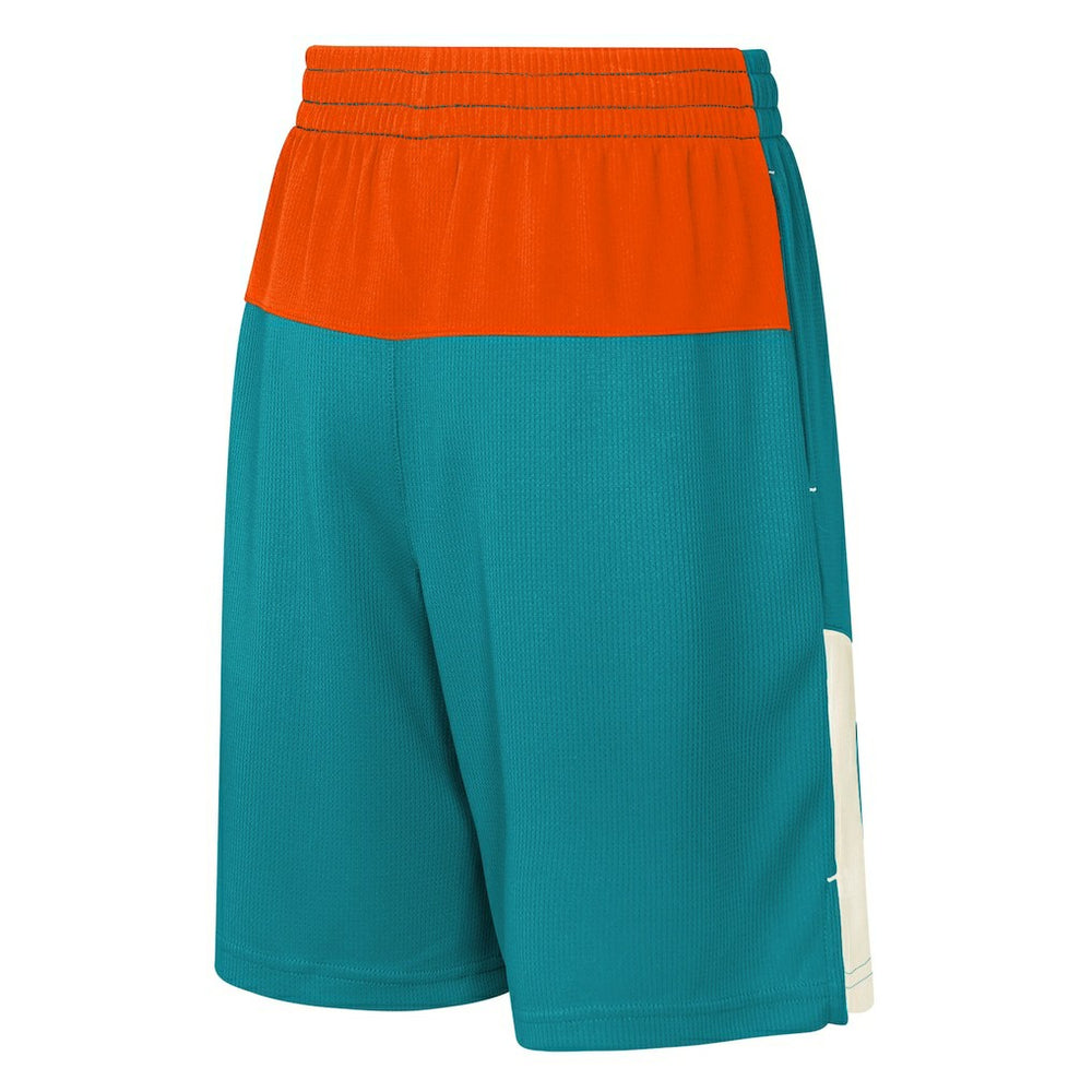 Miami Dolphins Youth Fandemonium Mesh Shorts Aqua